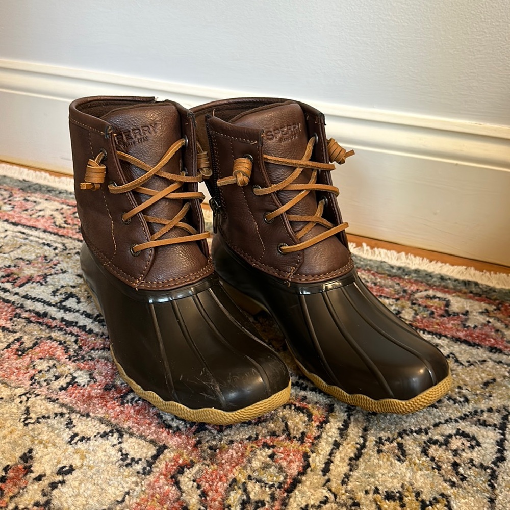 Kids Sperry duck boots